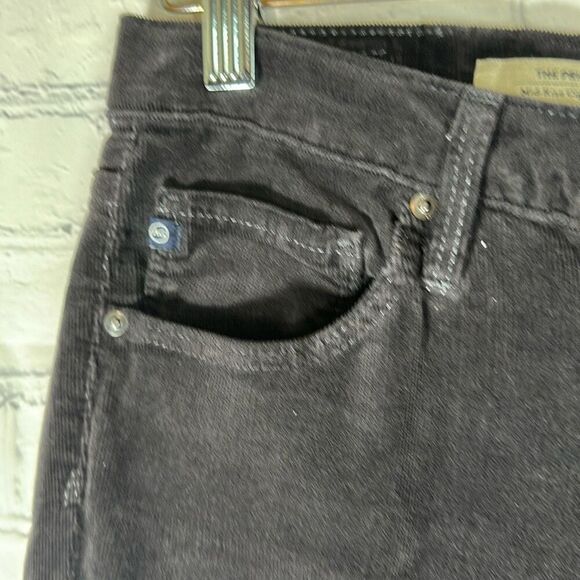 Vintage Adriano Goldschmied AG Women’s Corduroy the Prima Mid Rise Cigarette 29R - Picture 4 of 11